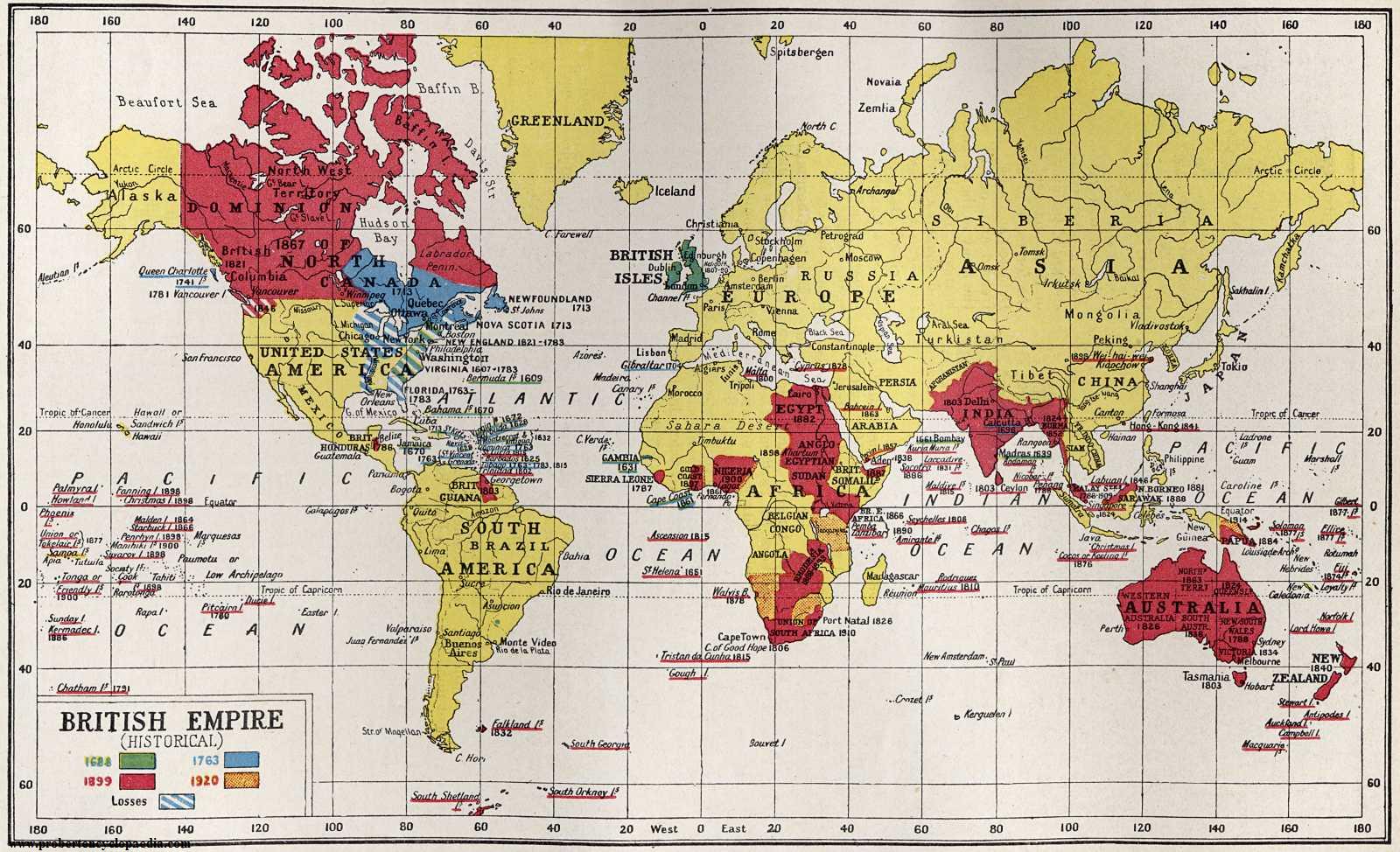 British Empire Map Peak